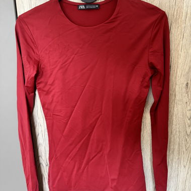Maglia rossa Zara donna 