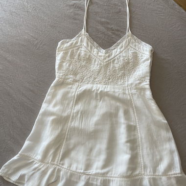 Robe à bretelles Zara blanche