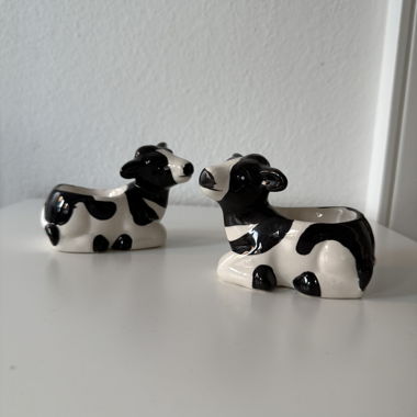 Coquetier/porte-bougie Vache