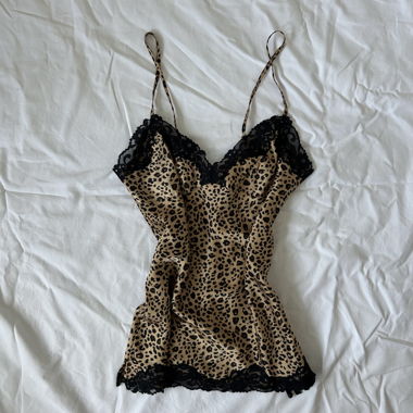 Free shipping y2k leopard vintage top