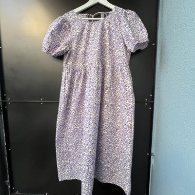 Florales Midi-Babydoll-Kleid