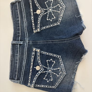 Short Miss Me Metro Boutique con strass