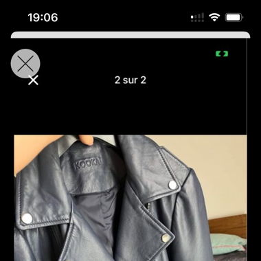 Veste cuir kookai