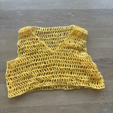 Yellow Mesh Top