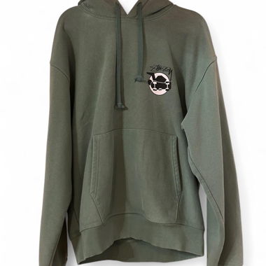 Felpa skateboard Stüssy verde kaki
