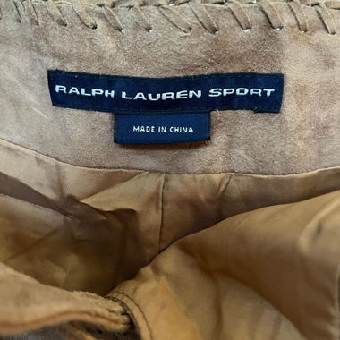 Pantalone in pelle scamosciata Ralph Lauren Sport
