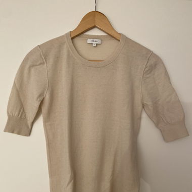 Kurzärmeliges Wollshirt