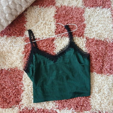 Satin Top / Spitze