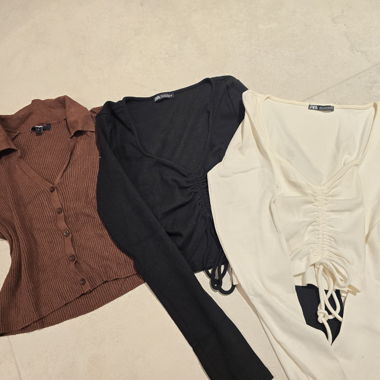 PACK mit 3 Crops-Tops