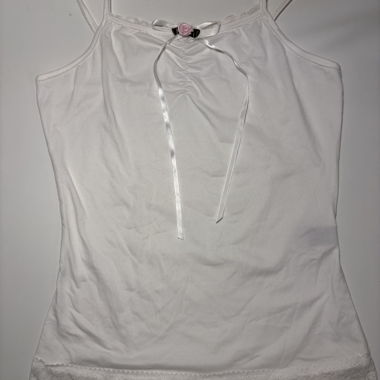 Top in pizzo bianco