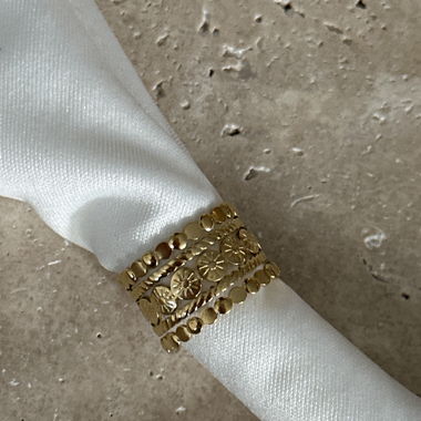 Adjustable-size ring made of stainless steel