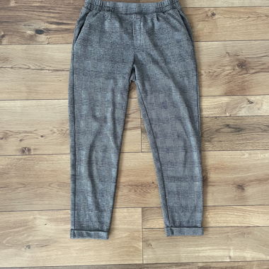 Pantalon décontracté à carreaux