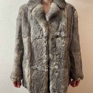 Real Fur Rabbit Coat