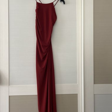 Dark Red Long Dress