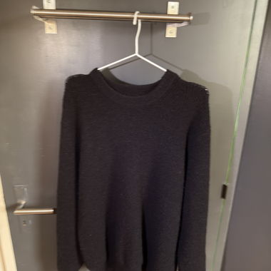 Maglione in maglia nero di Solid