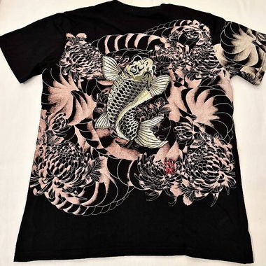 Oversize - Koi Backprint (hochwertiger Stick)