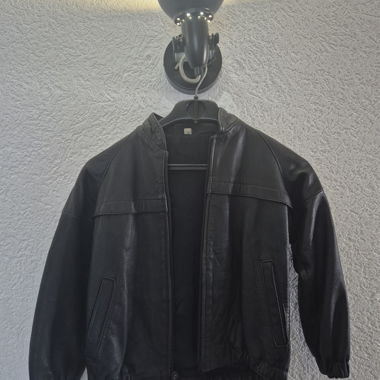 Giacca in pelle nera per bambini