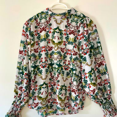 Floral Print Bluse