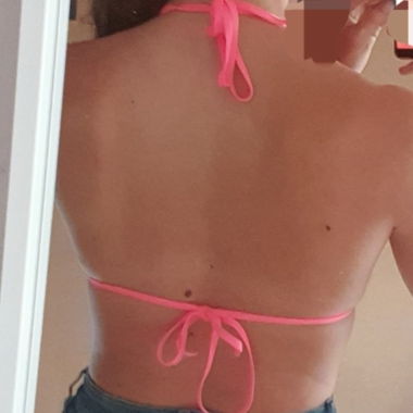 Haut de maillot de bain rose