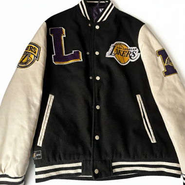 Giacca College NBA Lakers nero-bianco