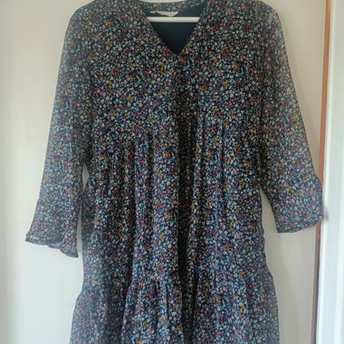 Robe longue à fleurs