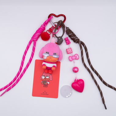 CRYBABY Stolen Heart Pink Keychain Bag Charm