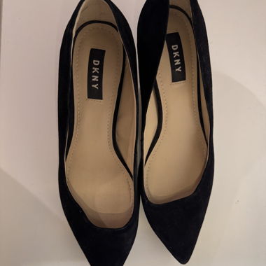 DKNY Pumps schwarz Grösse EU 38 Echtleder 