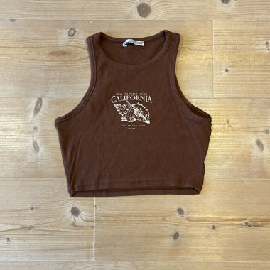 Brown California Tank Top