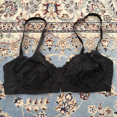 Bralette in pizzo nero