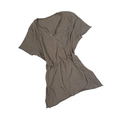 ZADIG VOLTAIRE T-Shirt im Y2K-Vintage-Look mit Henley-Buttons