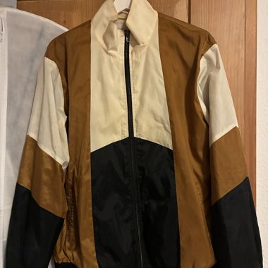 Vintage Colorblock Windbreaker Jacket