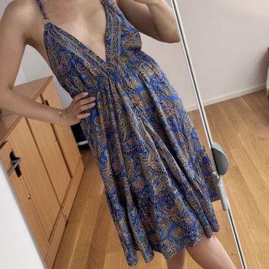 Paisley Halter Mini Dress