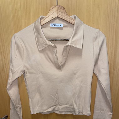 Langarm Shirt mit Knöpfen