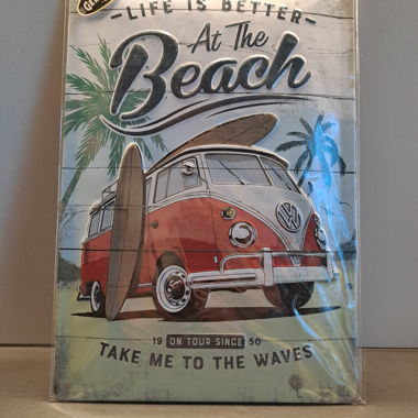 WV Beach Metal Wall Sign