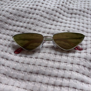 Slim Narrow Cat-Eye Sunglasses 