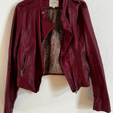 Faux Leather Jacket SO SWEET