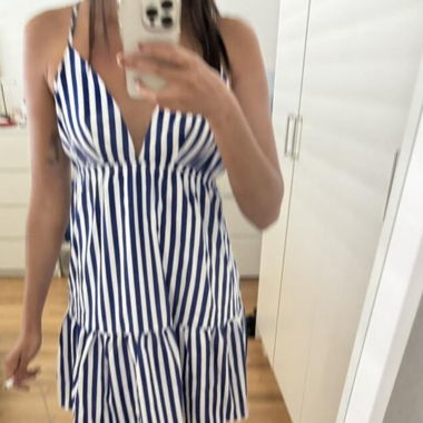 Spaghetti Träger Sommer Kleid Gr. M/L