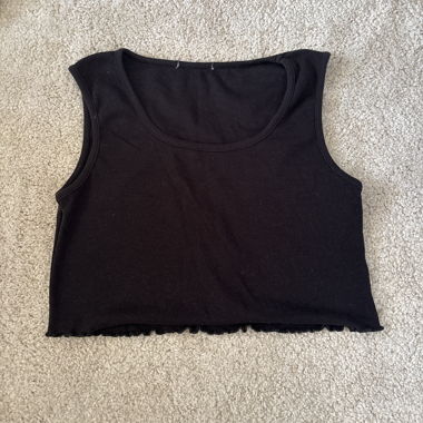 Black Cropped Top