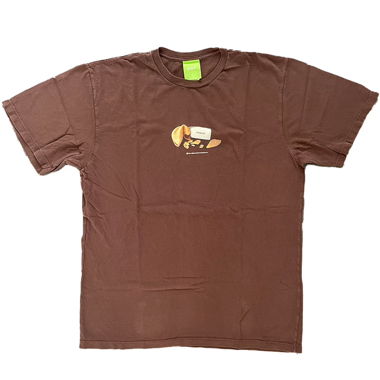 HUF brown tee