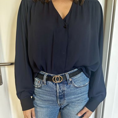 Chemisier bleu nuit Claudie Pierlot 