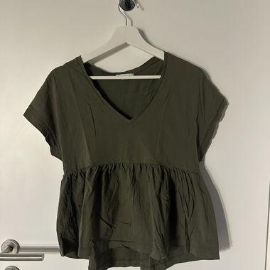 Top Babydoll verde oliva