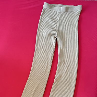Zara Ribbed Knit Flare Trousers - Size M -