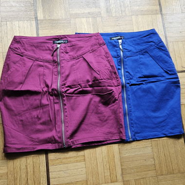 Fishbone Zip-Up Skirts