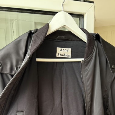 Acne Studios Lexi Bomber Jacket Schwarz, Gr. 36