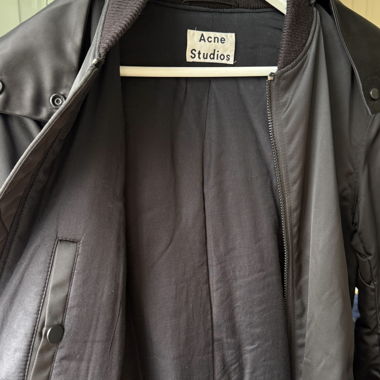 Acne Studios Lexi Bomberjacke Schwarz, Gr. 36
