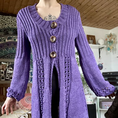 Crochet Cardigan Jacke Mantel
