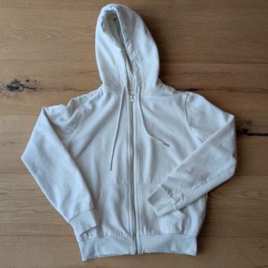 Sweatjacke weiss