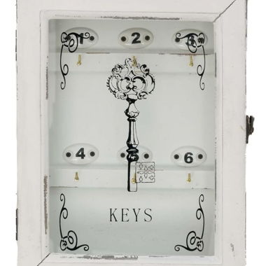 Vintage Shabby Chic Wooden Key Cabinet 