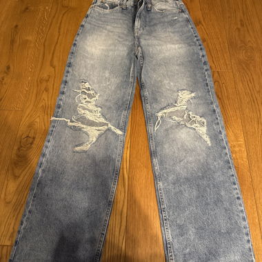 Jeans larges déchirés