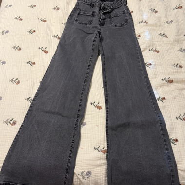 Jeans Flared Fit Grau W26